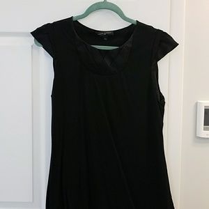 Black cap sleeve top